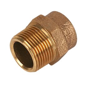 15mm to 1/2" Endfeed Male Iron Straight