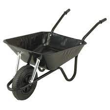 Walsall Wheelbarrow Company Contractor Camden 85L Wheelbarrow - Black
