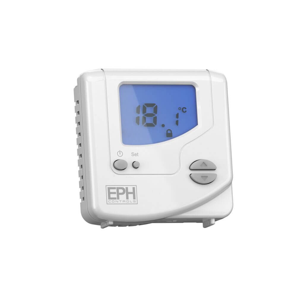 EPH Mains Wired Digital Room Thermostat (230Vac, On/Off and TPI control)
