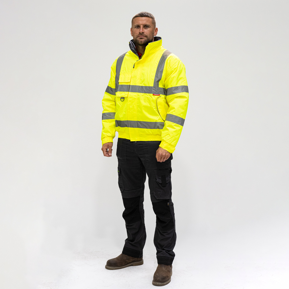 TIMco Hi-Visibility Bomber Jacket - Yellow - Large