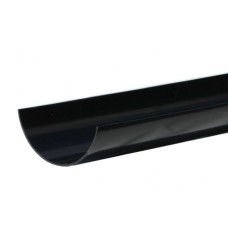 112mm Half Round 2 metre Gutter Length - Black