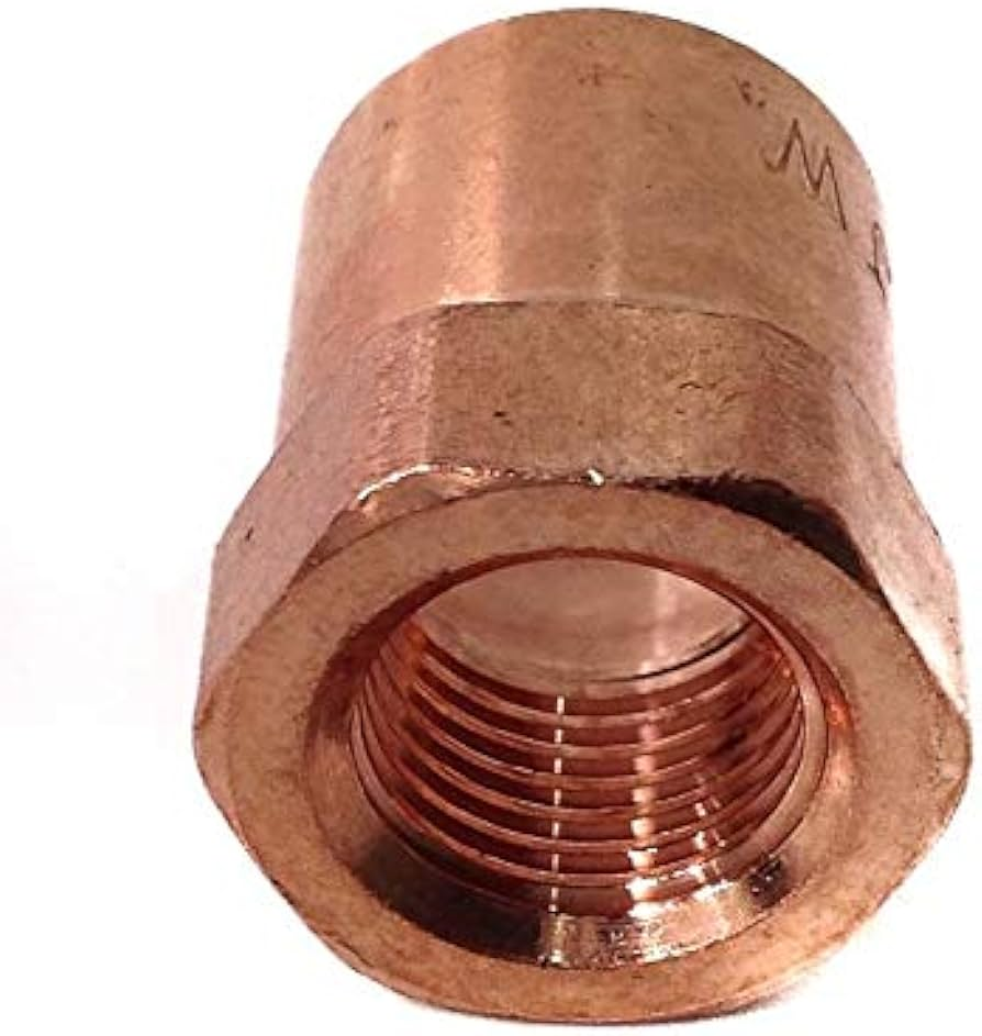 15mm to 1/4" Endfeed Copper Female Iron Straight
