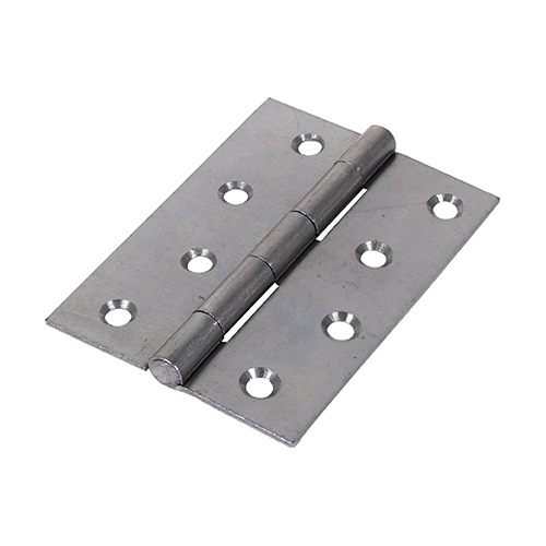Timco Plain Fixed Pin Butt Hinge - Self Colour - 100 x 70mm (Pack of 2)