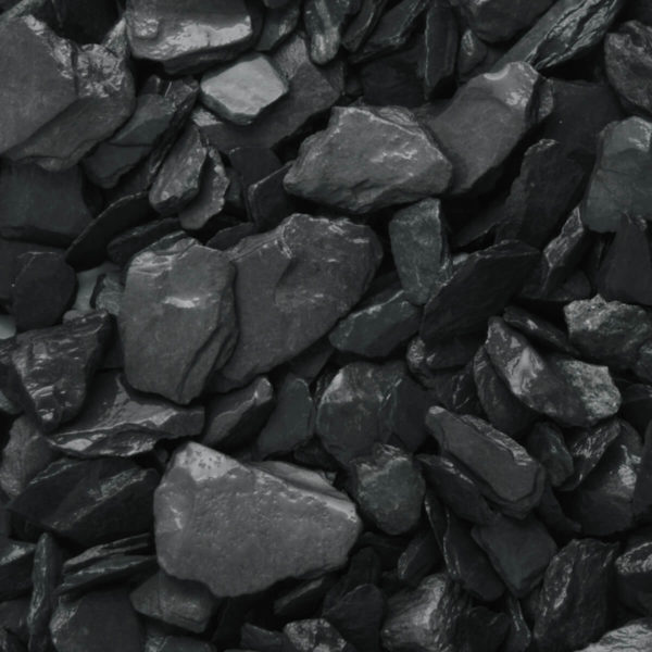 LRS Welsh Charcoal Black Slate (40mm, Large) - Decorative Aggregate - 20kg
