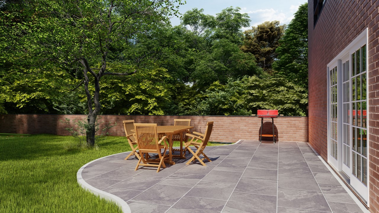 GRS 600x900mm Rosa 20mm Porcelain Paving Slab - Kandla Grey