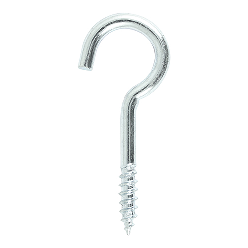 TIMco 100mm Screw Hooks - BZP (Pack of 2)