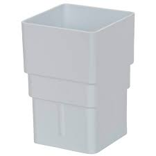 65mm Square Downpipe Socket Downpipe Socket (Union) - White