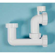 40mm Bath trap: Lowline Bath P Trap (With Anti-Syphon) - (WT68PV)