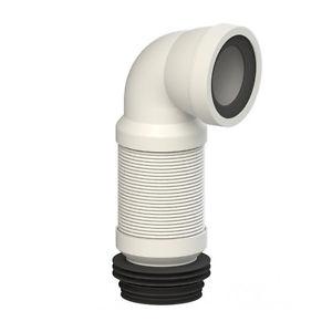 110mm Flexible 90 Degree Bent Pan Connector (Long)