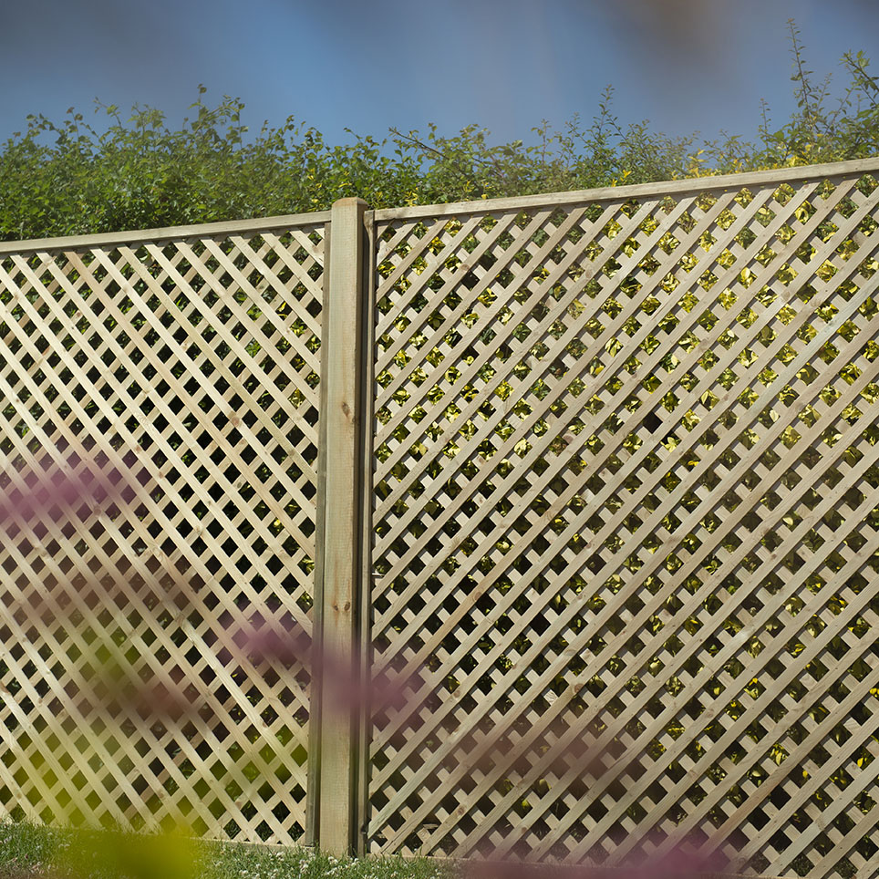 Forest Garden DTS Rosemore Lattice - 180 x 180cm - Pack of 4