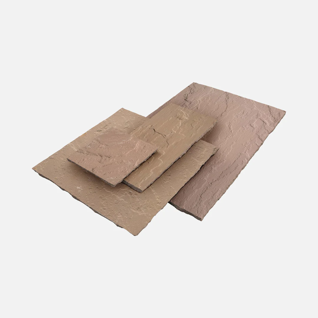 GlobalStone DTS 22mm 600-Series 300x300mm Indian Sandstone - Modak Rose (Pack of 85 Slabs)
