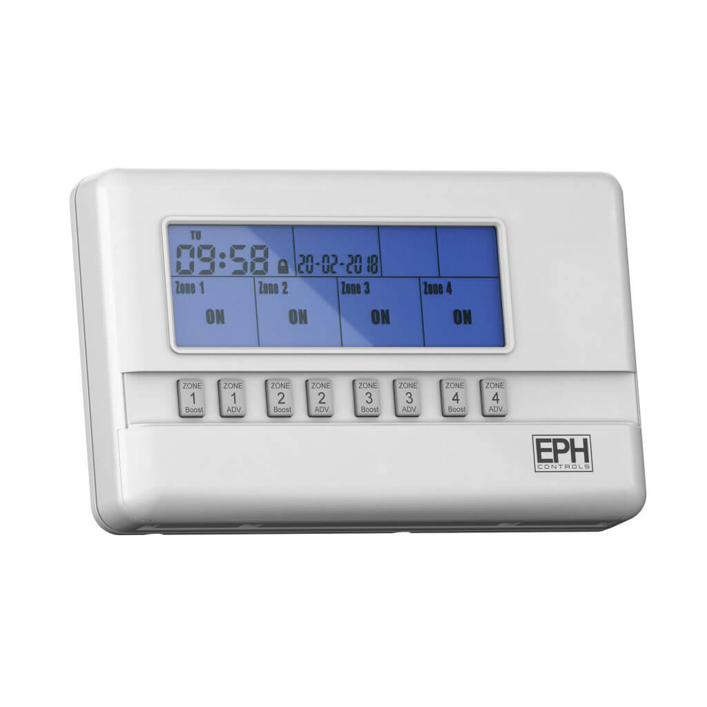 EPH 4 Zone Programmer, 7 Day, 5 / 2 Day or 24 Hour (c/w 230Vac contacts) R47