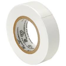 PVC Insulating Tape: White (18mm x 25m)