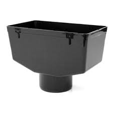 68mm/65mm Universal Rainwater Hopper - Black