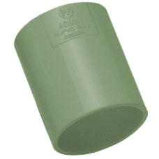 32mm Solvent Weld Waste Straight Coupler - Olive Grey