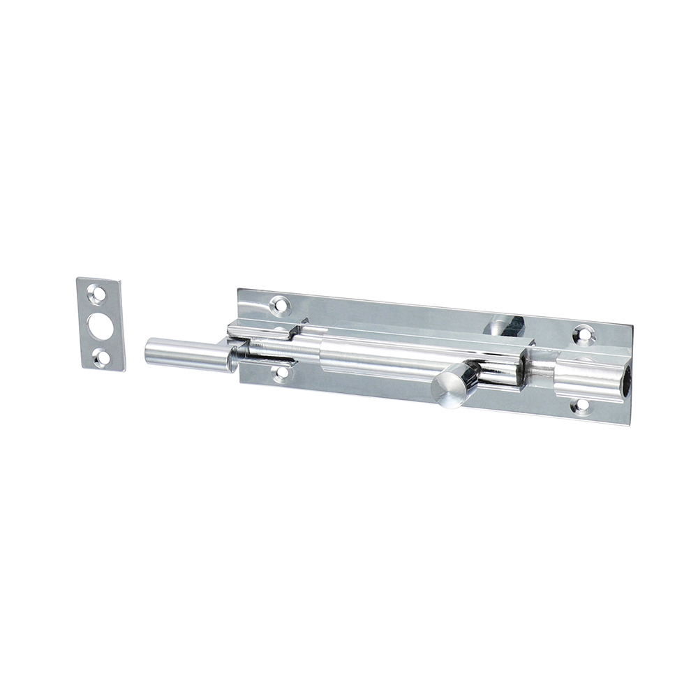 Timco 100 x 25mm Necked Barrel Bolt - Polished Chrome