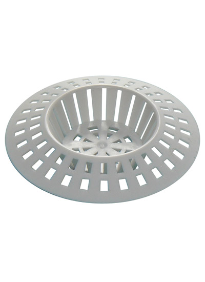 Pre-Packed Basin strainer grid - White