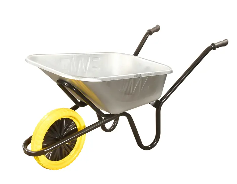 Walsall Wheelbarrow Company Invincible Heavy Duty 120L Wheelbarrow (Puncture Proof) -  Galvanised