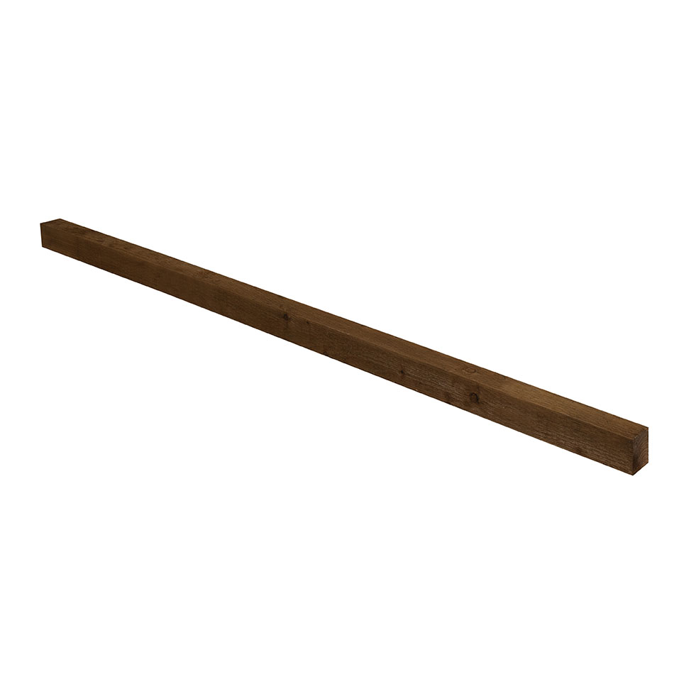 Forest Garden DTS Brown Incised Fence Post 7ft - 210 x 7.5 x 7.5cm - Pack of 10 