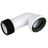 110mm 90' Pan Connector (c/w 32mm waste boss)
