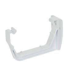 117mm Square Line Fascia Bracket - White