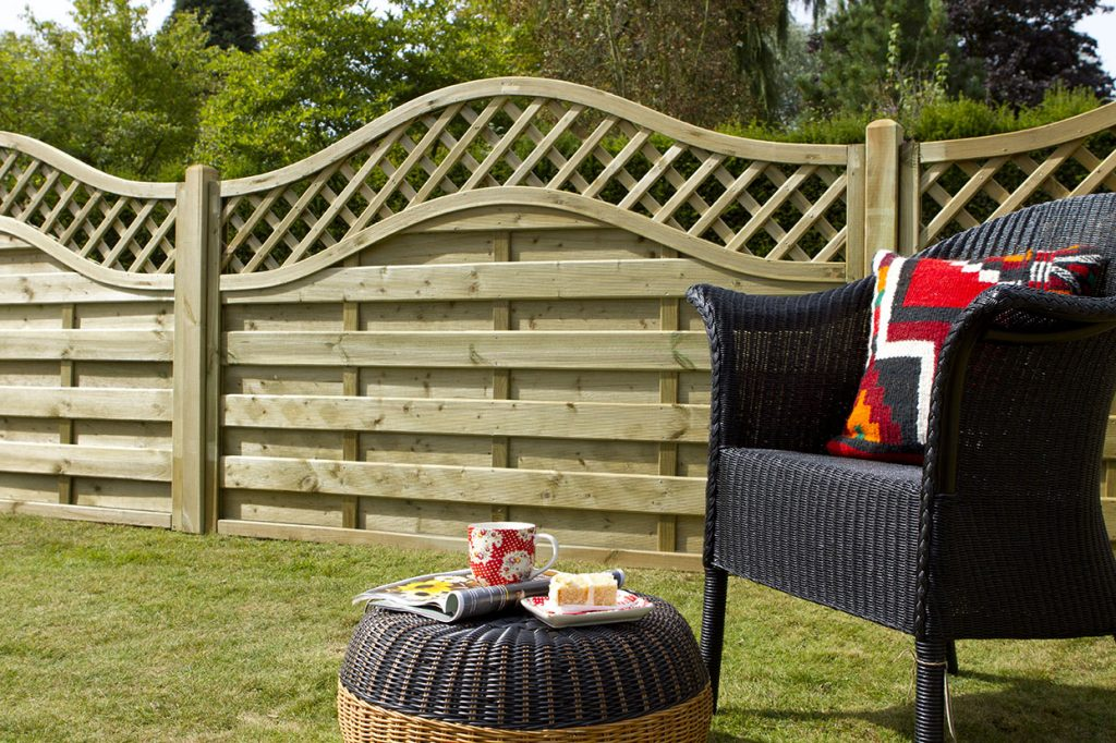 Forest Garden DTS 1.8m x 1.2m Pressure Treated Decorative Europa Prague Fence Panel - Pack of 3 