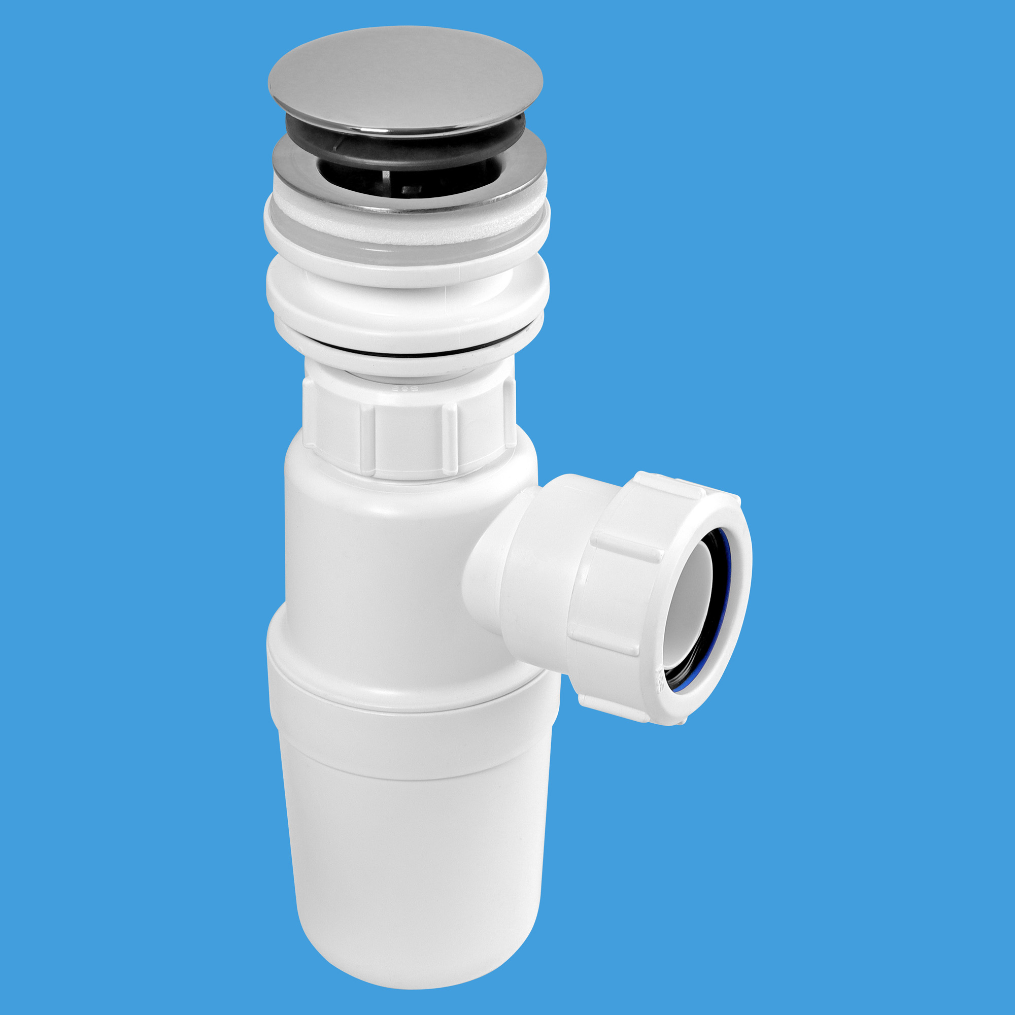 McAlpine BK1 All-in-One 1 1/4"  Fast-Fix Basin Clicker Waste & Bottle Trap