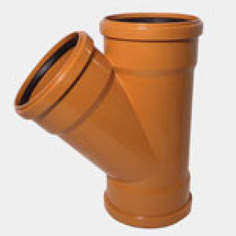 160mm Underground 45' Triple Socket Equal Y Junction