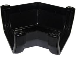 117mm Square Line 135' Gutter Angle - Black