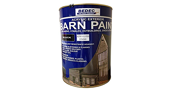 Bedec Barn Paint - 20L - Semi Gloss - Black