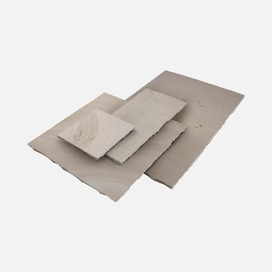 GlobalStone DTS 22mm 600-Series 300x300mm Indian Sandstone - Buff Brown (Pack of 85 Slabs)