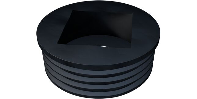 110mm Underground Universal Rubber Rainwater Adaptor Internal