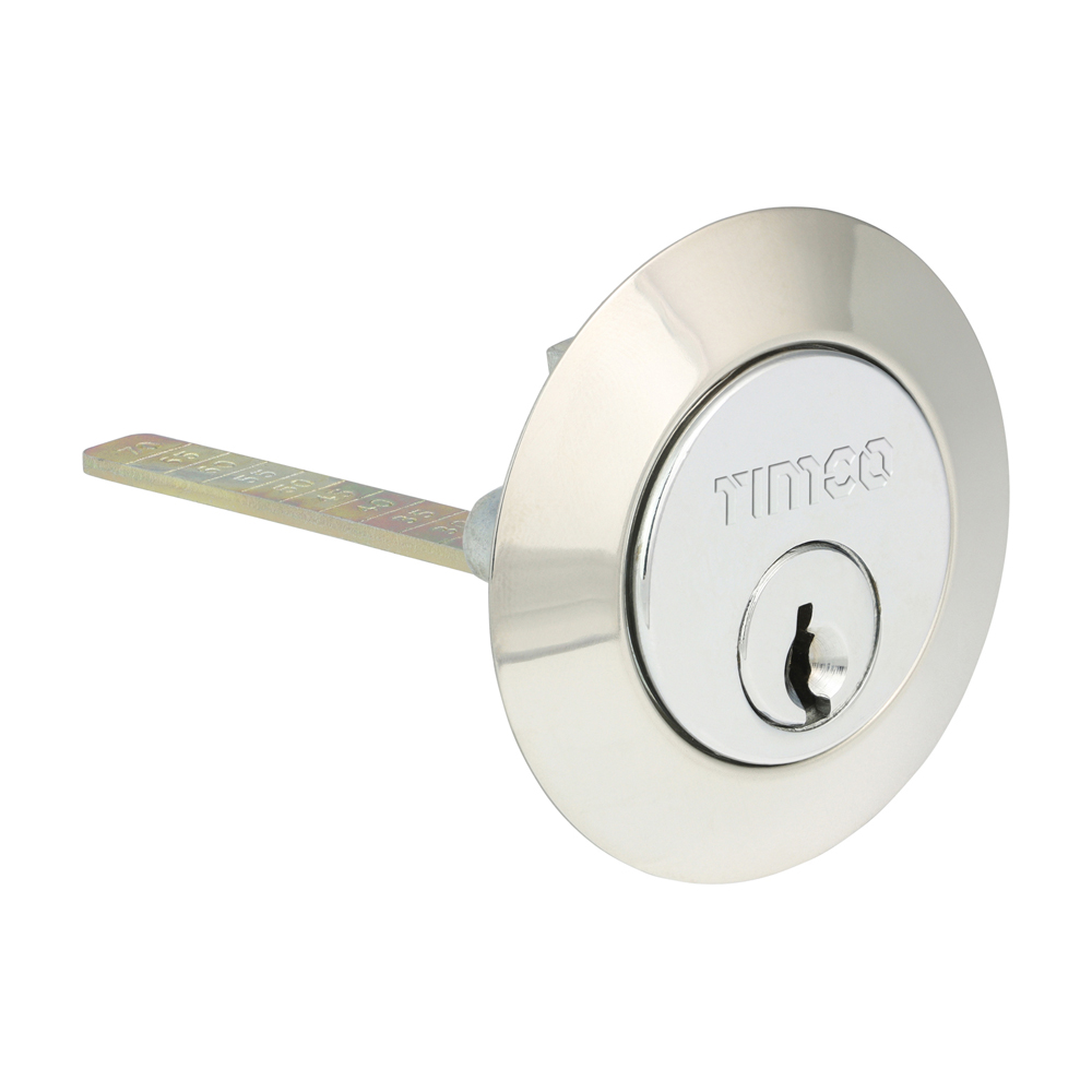 Timco 32mm Replacement Rim Cylinder - Chrome