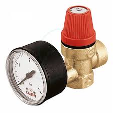 1/2"  FxF Safety Relief Valve and Gauge 3 bar 