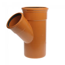 160mm/110mm Underground 45' Double Socket Unqual Y Junction