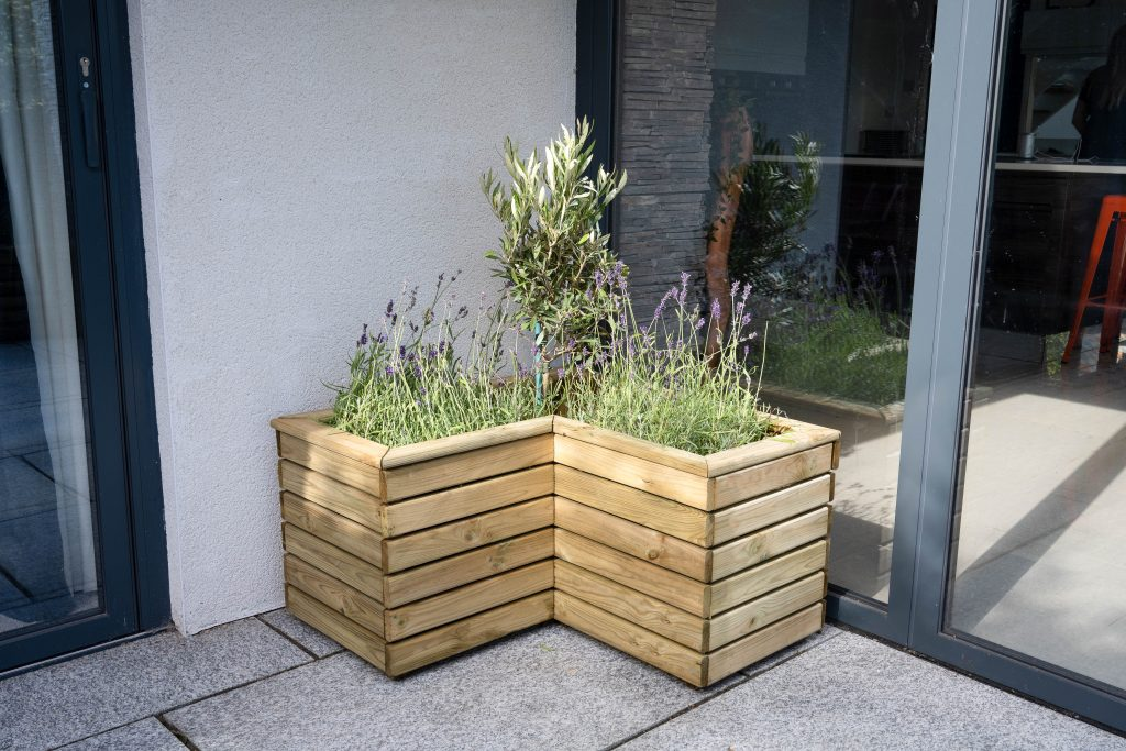 Forest Garden DTS Linear Corner Planter 80cm 