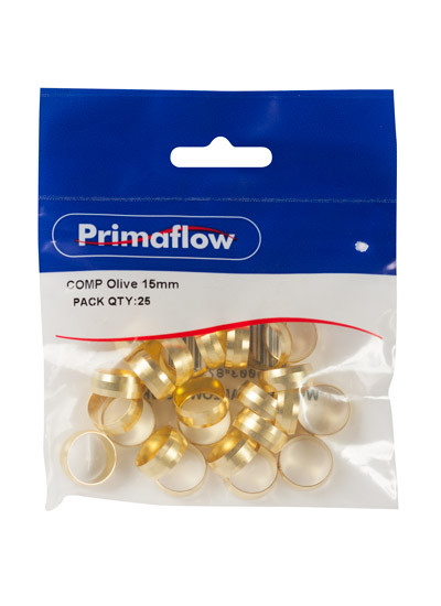 Pre-Packed Compression Olive 15mm (Pack of 25)