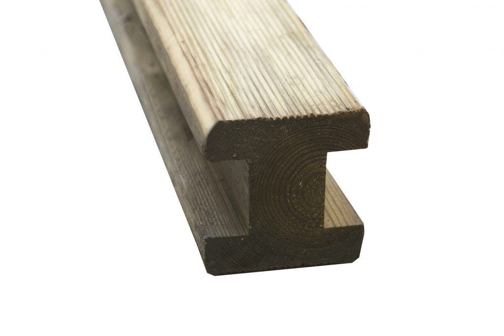 Forest Garden DTS Reeded Slotted Post 8ft - 240 x 9.4 x 9.4cm - Pack of 6 