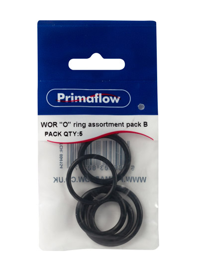 Pre-Packed WOR ''O'' ring assortment pack B (Pack of 5)