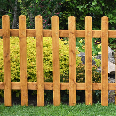 Forest Garden DTS 6ft x 3ft (1.83m x 0.9m) Pale Picket Fence Panel - Pack of 5 