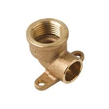 Endfeed 15mm x 1/2" Wallplate Elbow