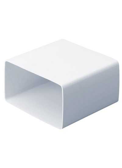 Pre-Packed Rect PVC hose connector - white