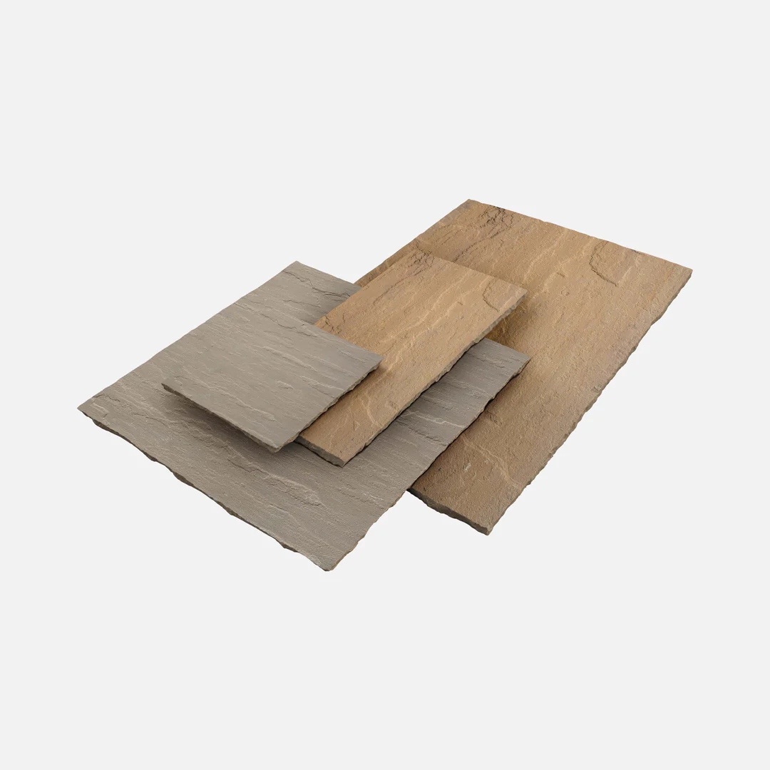 GlobalStone DTS 22mm 600-Series 300x300mm Indian Sandstone - Country Buff (Pack of 85 Slabs)