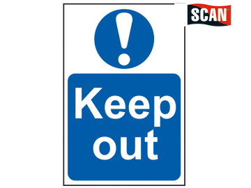 Safety Sign - Keep out - 400x600mm