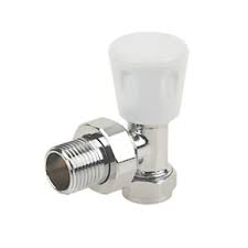 15mm x 1/2" (3/4" Nut) Angled Radiator Valve