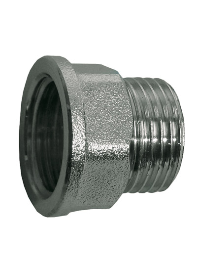 Pre-Packed brass tap ext & washer 1/2''x1/2'' (Pack of 2)