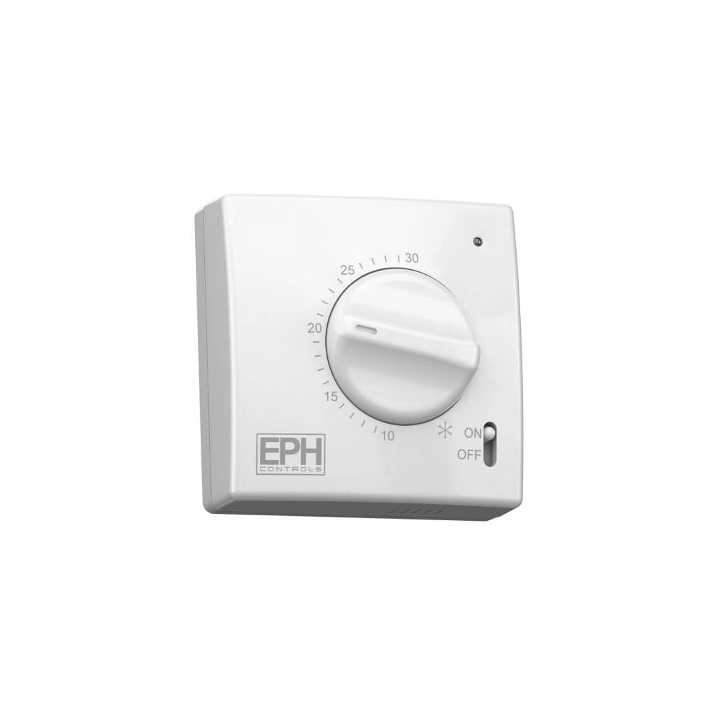 EPH Mechanical Room Thermostat, 3 wire - c/w light and on / off switch