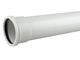 110mm Push Fit 3 metre Single Socket Pipe - White