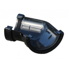 112mm Half Round 135' Gutter Angle - Black