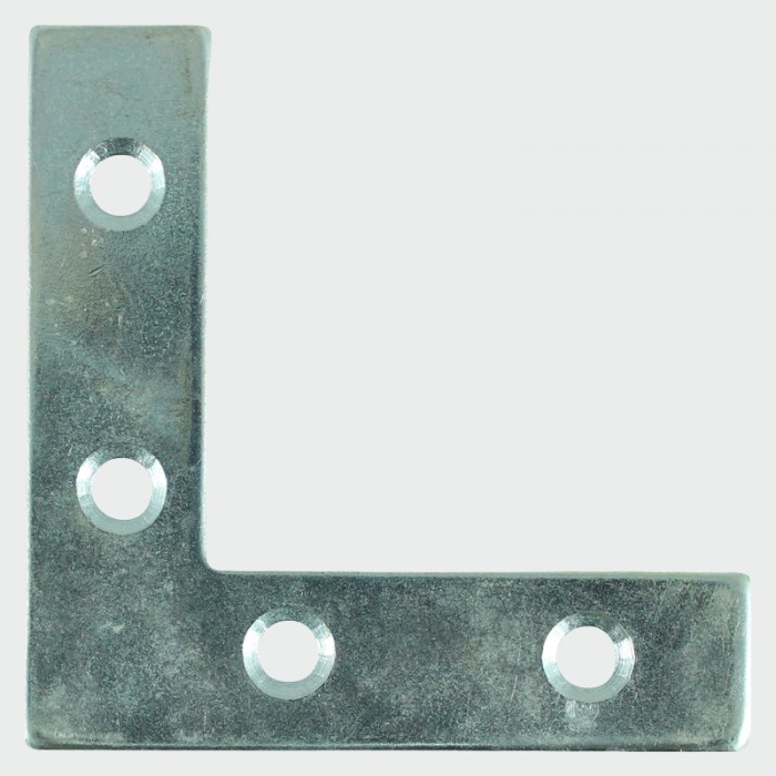 Timco 50x50x13mm Corner Plate (Zinc Plated) - Pack of 4